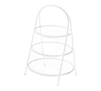 TAIZhiChen Elegante, Pratico E Decorativo Cesto di Frutta Su Supporto, Ideale per Un Bancone, Un Laboratorio di Catering O Un Ristorante, 3 Livelli Bianchi