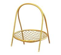TAIZhiChen Elegante, Pratico E Decorativo Cesto di Frutta Su Supporto, Ideale per Un Bancone, Un Laboratorio di Catering O Un Ristorante, Oro 1 Livello