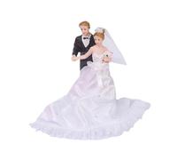 TAIZhiChen Figurina di Torta Nuziale, Statuette di Sposi E Sposi in Miniatura, Personaggi di Scena per Scena Fai Da Te, B