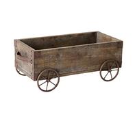 TAIZhiChen Fioriera Rustica in Legno per carriola, Carrello per Fiori, fioriera da Giardino, Supporto per Piante, per Verdure, Interni ed Esterni.