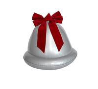 TAIZhiChen Forniture per Feste con Campane di Natale Gonfiabili, Ornamenti Multifunzionali con Palline Gonfiabili, Decorazioni Natalizie per Centri Commerciali D, Argento singolo