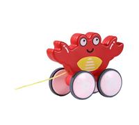 TAIZhiChen Giocattolo Da Tirare, Giocattolo a Forma di Animale Da Spingere E Tirare, Simpatico Giocattolo Da Tirare per Bambini, Ideale Come Regalo, Granchi, Taglia unica