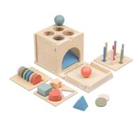 TAIZhiChen Gioco Ad Incastro con Forme Sviluppo Mentale Gioco Metodo Educativo Montessoriano Giocattolo per Bambini Piccoli, Neonati, Cameretta