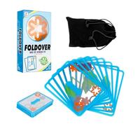 TAIZhiChen Gioco di Logica per Bambini Gioco da Tavolo per Educazione Puzzle Carte Sovrapponibili in con Immagini Vivaci Esercita Attenzione E Ragionamento Adatto a Bambini 6-14 Anni Casa Doposcuola