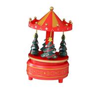 TAIZhiChen Giostra Musicale Natalizia Girevole a Carica Manuale, Multifunzionale, Leggera E Decorativa, Ideale Come Regalo di Capodanno (10,4 X 17,5 Cm), Stile F