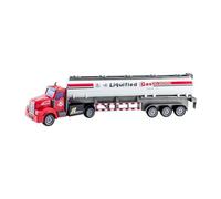 TAIZhiChen Grande Modellino di Camion Cisterna, Facile da Assemblare, con Cassone Smontabile, Robusto Camion Ideale Come Regalo di Compleanno per Bambini, Bianco, 33cm