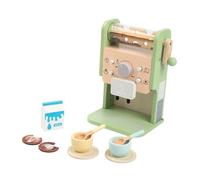 TAIZhiChen Kit per Macchina da caffè in Legno per Bambini con Tazze E Manovella Manuale