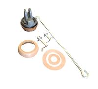 TAIZhiChen Kit Pistone di Ricambio per Pompa Manuale Tipo 75, Stelo Zincato, Ricambio Professionale E Robusto, Pistone in Ghisa da Installare, Cuscinetto in Pelle Pu