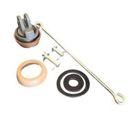 TAIZhiChen Kit Pistone di Ricambio per Pompa Manuale Tipo 75, Stelo Zincato, Ricambio Professionale E Robusto, Pistone in Ghisa da Installare, Cuscinetto di Gomma