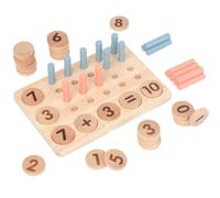 TAIZhiChen Lavagna Aritmetica in Legno con Elementi Numerici E Operatori E Pioli per Esercizi di Conteggio E Ordinamento Adatta per Bambini in età Prescolare E per l'Educazione Parentale
