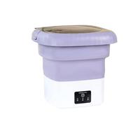 TAIZhiChen Lavatrice Pieghevole Coperchio Piatto Lavatrice Compatta Pieghevole Plastica Liscia Apparecchio Domestico, Viola