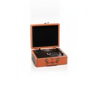 TAIZhiChen Lettore Disco a Valigetta Retro Lettore CD Portatile Vintage Dispositivo per Appassionati di Musica, Marrone