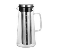 TAIZhiChen Macchina per caffè Freddo con Beccuccio, Coperchio Ermetico, Caraffa in Vetro Facile da Pulire con Infusore per Il tè, Ideale per Succhi, 1000 Ml 23x10.5 Cm