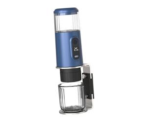 TAIZhiChen Macchina per Espresso Portatile, Mini Macchina Da Caffè, Pratica, Ricaricabile, Serbatoio Dell'acqua Da 100 Ml, Compatta per Auto, Esterni, Pesca, Blu Navy