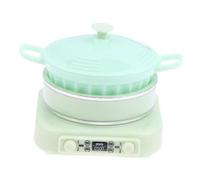 TAIZhiChen Mini Modello di Piano Cottura a Induzione in 1:12, 4,1 X 4,3 X 4,6 Cm, Mini Pentole per Arredare Una Casa delle Bambole, Leggere, Verde