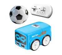 TAIZhiChen Minibus RC Giocattolo educativo Pista Musicale per Ragazzi e Ragazze segui Regalo di Compleanno Giocattolo per Bambini Auto telecomandata, Blu