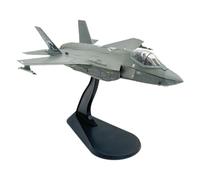 TAIZhiChen Modello di Aereo Modello di Aereo 1:72 Corpo aerodinamico F35A con Base espositiva Modelli di Caccia pressofusi per Regalo di Compleanno per Adulti