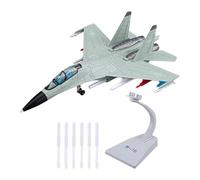 TAIZhiChen Modello di Caccia in Lega di Zinco da Collezione in Scala 1/81, Realistico, Giocattolo Aereo per Regalo, Souvenir, Giocattolo da Tavolo per Ragazzi, Verde