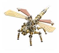 TAIZhiChen Modello di Insetto Meccanico da Assemblare Altamente Dettagliato Modello Animale Meccanico Giunti Mobili Puzzle in Metallo Steampunk per Scrivania, Libellula Meccanica