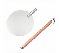 TAIZhiChen Pala per Pizza Durevole Utensile Smontabile, Pala per Pizza con Manico in Legno,