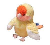 TAIZhiChen Pappagallo, Pupazzo di Peluche a Forma di Pappagallo, Giocattolo Morbido a Forma di Uccello per Insegnare, Giocare a, Raccontare Storie, Giallo