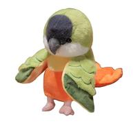 TAIZhiChen Pappagallo, Pupazzo di Peluche a Forma di Pappagallo, Giocattolo Morbido a Forma di Uccello per Insegnare, Giocare a, Raccontare Storie, Verde E Arancione