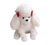 TAIZhiChen Peluche Cane da 20 Cm, Peluche Tenero E Realistico, Decorazione per Divano, Regalo per Ragazzi, Ragazze E Tutta La Famiglia, Adolescenti, Bianco