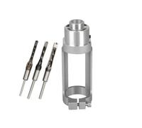 TAIZhiChen per Punta da Mortasa Preciso Staffa Trapano Foro Quadrato, Stabile, Adattatore per, Lavorazione Del Legno, Officina, Con 3 Bit
