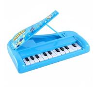 TAIZhiChen Pianoforte per Bambini Tastiera Didattica Giocattolo Musicale Elettronico con 22 Tasti con Integrato per Primi Brani , Blu , Organo Elettronico Giocattolo Per Bambini