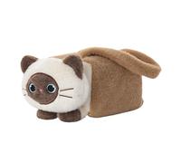 TAIZhiChen Porta Fazzoletti di Peluche a Forma di Gatto per Auto, Distributore di Fazzoletti, Animale Morbido, Universale, Creativo, Carino, Facile da Installare, caffè