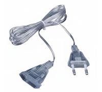 TAIZhiChen Prolunga per Luci a LED Facile da Installare Prolunga per Catene Luminose Connessione Sicura Cavo di Estensione a 2 Pin Feste, Natale, 5 Metri