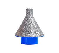 TAIZhiChen Punta per Smussatura Diamantata, Svasatura, Allargamento Dei Fori, Sagomatura, Rifinitura, Comoda Punta per Smussatura Diamantata per Vetro Porcellana, 50MM
