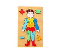 TAIZhiChen Puzzle Digitale, Puzzle in Legno, Puzzle in Legno, Giocattoli per Bambini di 3 Anni, per La Scuola, Principe