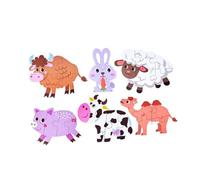 TAIZhiChen Puzzle per L'apprendimento Precoce, Gioco di Riconoscimento delle Forme per Bambini E Neonati, Animale da Allevamento