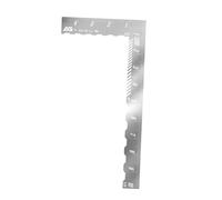 TAIZhiChen Righello Angolare Guidato, Guida Ausiliaria per Il Taglio, Strumento Professionale Versatile in Acciaio Inossidabile per Tracciare I Dettagli Dei Mode, L Type