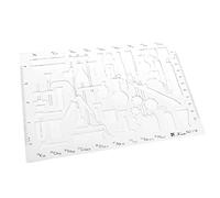 TAIZhiChen Righello Versatile per Modelli Matematici E Strumenti di Disegno in Plastica, Verde, 208x142mm