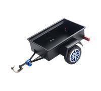 TAIZhiChen Rimorchio Portattrezzi per Crawler RC 1/24 E 1/30, Accessorio per Auto RC Ad Alte Prestazioni, per Il Trasporto di Carichi Dietro Un'auto, Realizz, Nero