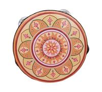 TAIZhiChen Round Musical Tambourine Strumento a percussione a mano Portable Wood Busting Strumento per i bambini per le performance del matrimonio, Orangina