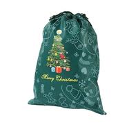 TAIZhiChen Sacchetto Regalo Natalizio con Coulisse, Versatile Borsa per Confezionare I Regali, Ideale per Dolci, Dolcetti E Altro Ancora, Verde