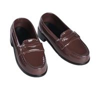 TAIZhiChen Scarpe Comode Ed Eleganti per Bambole BJD in 1/4, Un Accessorio alla Moda, Mini Scarpe in PU per Uniformi E Personaggi Femminili per Cosplay, Marrone Scuro