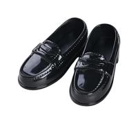 TAIZhiChen Scarpe Comode Ed Eleganti per Bambole BJD in 1/4, Un Accessorio alla Moda, Mini Scarpe in PU per Uniformi E Personaggi Femminili per Cosplay, Nero