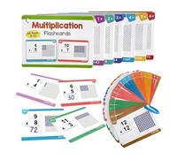 TAIZhiChen Schede Didattiche di Moltiplicazione Da 0 a 12 per La Scuola Domestica, Regalo per Bambini Dai 3 Ai 5 Anni