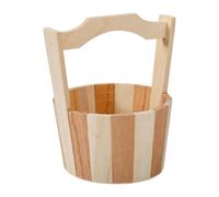 TAIZhiChen Secchio con Manico per Bagno Turco, Contenitore Rustico, Accessorio Versatile per Il Bagno, La Casa E