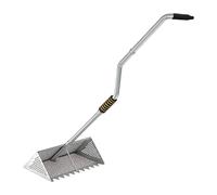 TAIZhiChen Setaccio per Sabbia in Acciaio Inossidabile, Rastrello per Sabbia e Setaccio Ergonomico, Raccolta della Sabbia, Granchi Telline, Cozze, Cannolicchi, Tremolina, Manico da 140 Cm