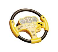 TAIZhiChen Simulazione del volante giocattolo Attività musicale Early Learning Party Favor Auto guida giocattolo simulato per il regalo di compleanno per bambini, Giallo