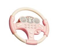 TAIZhiChen Simulazione del volante giocattolo Attività musicale Early Learning Party Favor Auto guida giocattolo simulato per il regalo di compleanno per bambini, Rosa