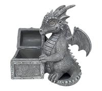 TAIZhiChen Statua del Drago da Giardino per Esterni con Luci Solari, Luce Solare del Drago per