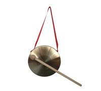 TAIZhiChen Strumento Gong con Mazzetta di Legno, Mini Gong, Strumento a Percussione Tradizionale Cinese per Le Celebrazioni, 30 Cm