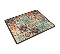 TAIZhiChen Tappetino Antipolvere per Lavatrice, Accessorio Antiscivolo, Tappetino Antipolvere per Lavatrice E Asciugatrice, per Asciugatrice, Camera Da Letto, Griglie marroni