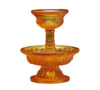 TAIZhiChen Tazza per Offerte di Acqua in Vetro per Buddha, Accessori per Altare, Vassoio per Frutta, Contenitore per Il